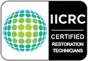 IICRC-Certified official logo for certified cleaning and restoration professionals